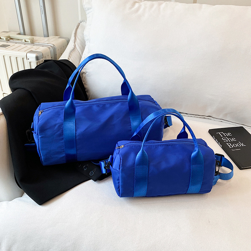 Barrel táska sporthoz és utazáshoz, nylon külső, poliészter bélés, 20–35L, Uniszex, Utcai stílus