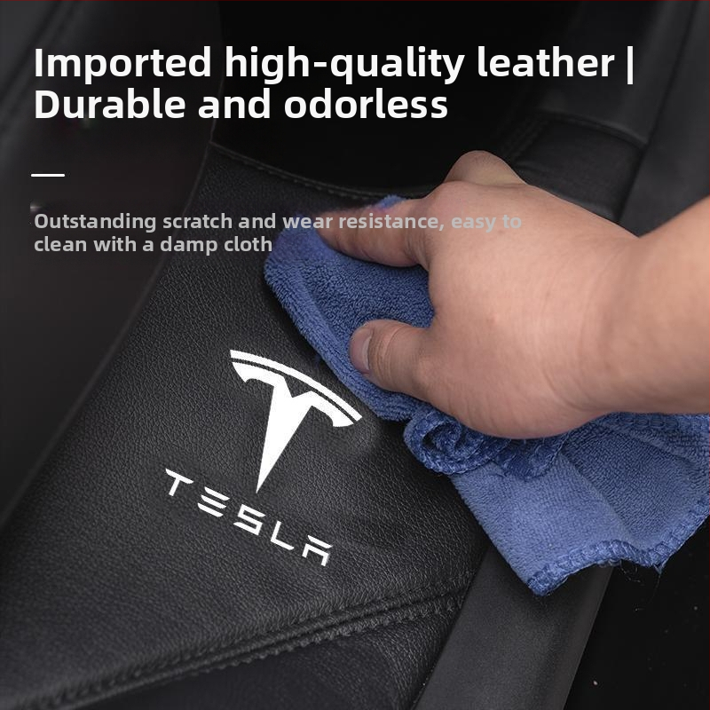 Anti-Kick kilpelė Tesla Model Y galinio durų slenksčio apsaugai – įmontuota apsauginė kilimėlis