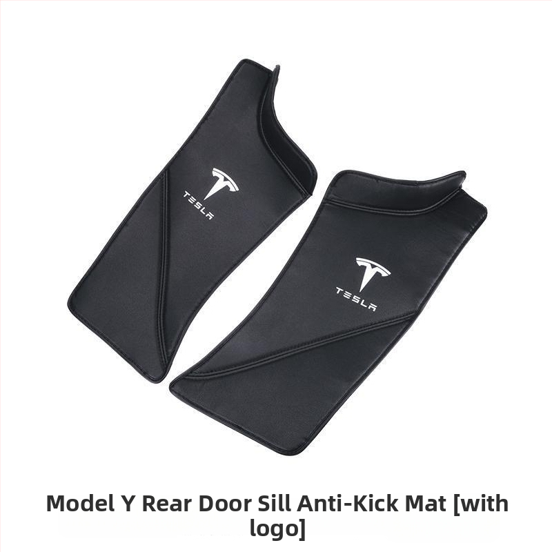Anti-Kick kilpelė Tesla Model Y galinio durų slenksčio apsaugai – įmontuota apsauginė kilimėlis