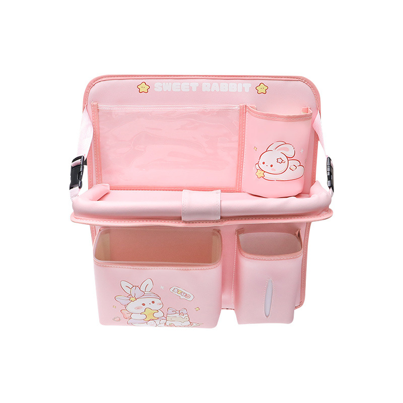 Organizator pentru spatele scaunului cu masă mică multifuncțională, din piele, impermeabil, potrivire universală, depozitare agățată