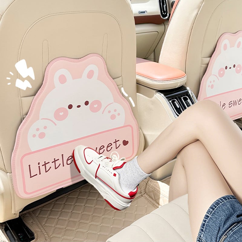 Zaštitna podložka za stražnji dio automobila, univerzalna za stražnji dio, kožni navlaka s punjenjem od pjene, uzorak medvjed i zec, pogodno za sve sezone