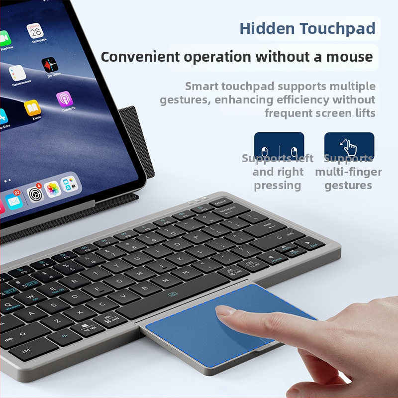 DUX DUCIS Tastatură Bluetooth fără fir pentru iPad Pro cu husă din piele și suport 2-în-1