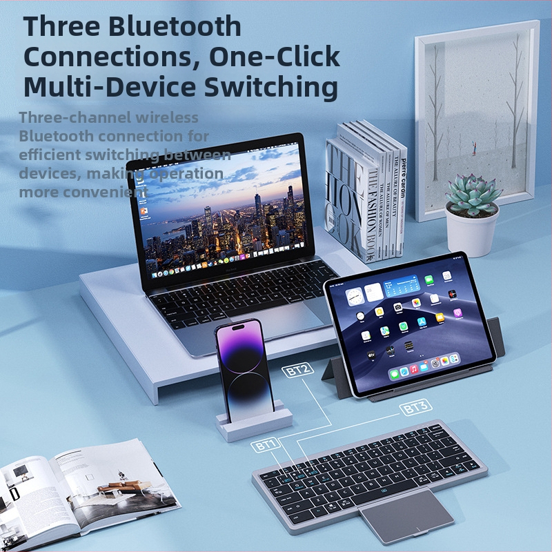 DUX DUCIS Tastatură Bluetooth fără fir pentru iPad Pro cu husă din piele și suport 2-în-1