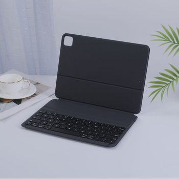 Carcasă din TPU cu piele pentru iPad, cu tastatură: încărcare bidirecțională și conexiune prin contact, compatibilă cu Magic Keyboard, design ergonomic