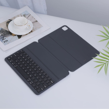 Carcasă din TPU cu piele pentru iPad, cu tastatură: încărcare bidirecțională și conexiune prin contact, compatibilă cu Magic Keyboard, design ergonomic