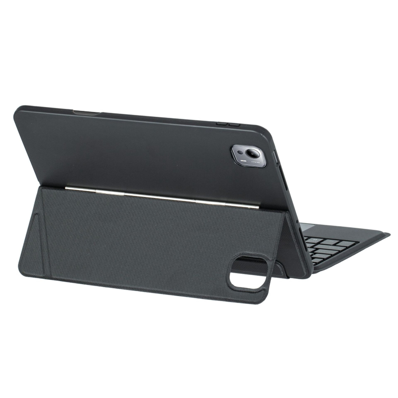 Husă de protecție cu tastatură Bluetooth magnetică pentru Xiaomi Pad 7 Ultra, 14 inch, cu taste iluminate și design cu balama divizată.