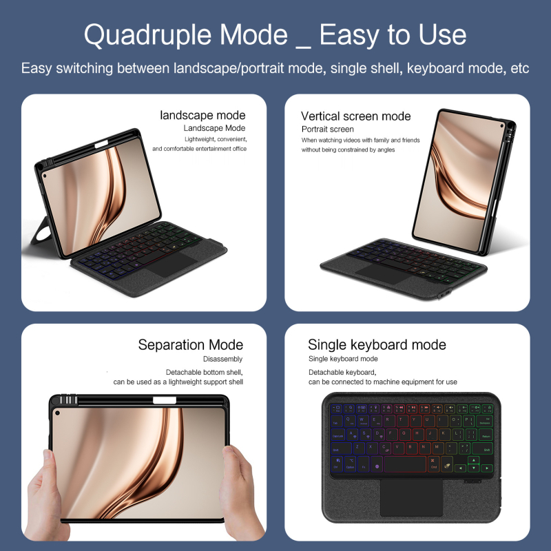 Capac tastatură wireless pentru seria Huawei MatePad – Bluetooth, tastatură model Matepad2025, cablu 0,5 m, greutate 0,65 kg