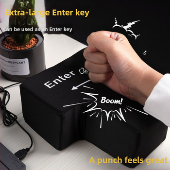 Buton Enter – Gigant de relaxare a stresului cu pernă din burete, senzație online