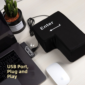 Buton Enter – Gigant de relaxare a stresului cu pernă din burete, senzație online