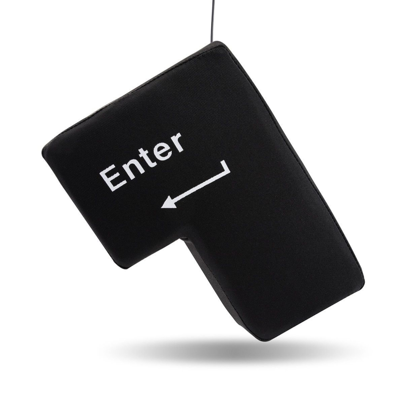 Buton Enter – Gigant de relaxare a stresului cu pernă din burete, senzație online