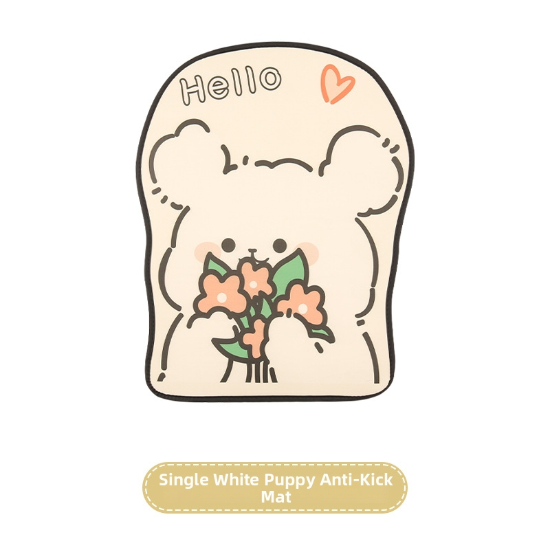 Protecție pentru spatele scaunului auto — imprimeu desen animat, material PU, umplutură din spumă, potrivire universală, pentru toate anotimpurile