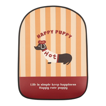 Automobilska stražnja podmeta protiv udaraca s motivom psa, PU materijal, pjena za punjenje, univerzalni stil, za sve sezone