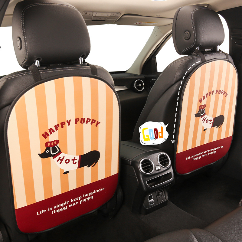 Automobilska stražnja podmeta protiv udaraca s motivom psa, PU materijal, pjena za punjenje, univerzalni stil, za sve sezone