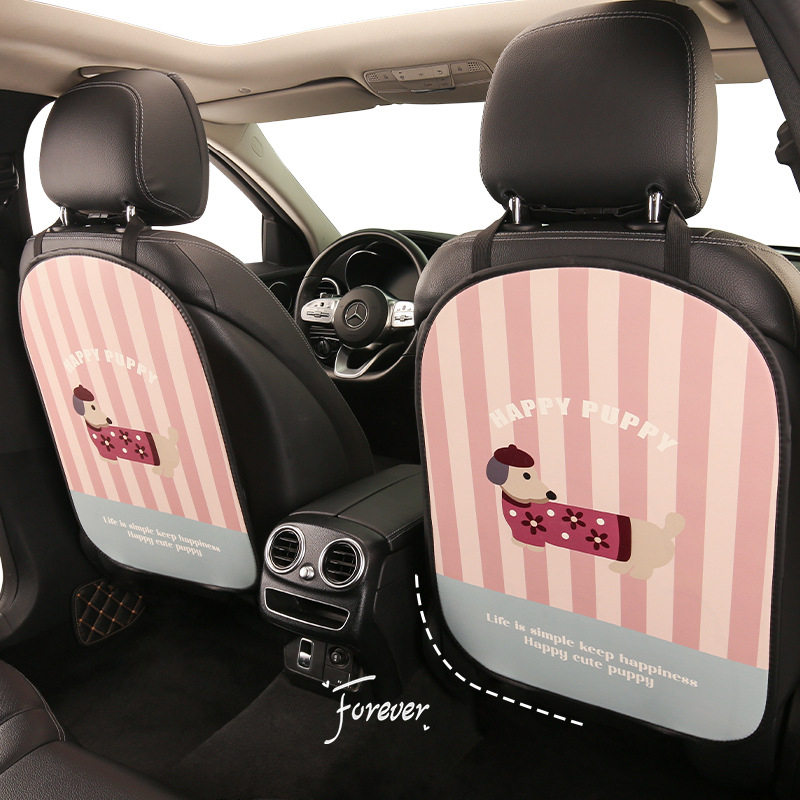 Automobilska stražnja podmeta protiv udaraca s motivom psa, PU materijal, pjena za punjenje, univerzalni stil, za sve sezone