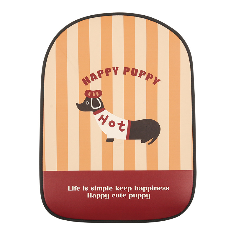 Automobilska stražnja podmeta protiv udaraca s motivom psa, PU materijal, pjena za punjenje, univerzalni stil, za sve sezone