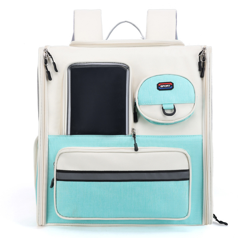 Rucsac multifuncțional pentru animale de companie pentru pisici, material Oxford, capacitate 6,5 kg