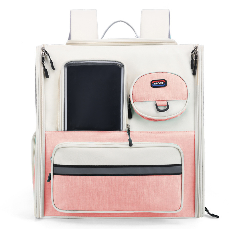 Rucsac multifuncțional pentru animale de companie pentru pisici, material Oxford, capacitate 6,5 kg