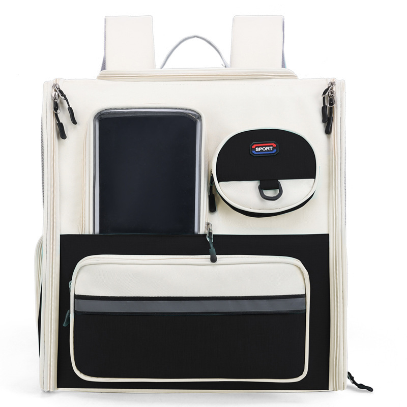 Rucsac multifuncțional pentru animale de companie pentru pisici, material Oxford, capacitate 6,5 kg