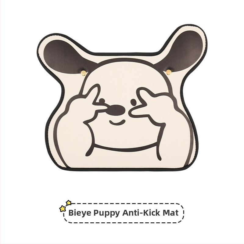 Protecție pentru spatele scaunului auto – model cartoon, material PU, umplutură burete, stil universal, potrivit pentru toate sezoanele