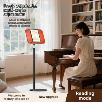 Drevený podlahový stojan na čítanie so zdvíhacou reguláciou, masívne drevo, univerzálna kompatibilita, 650 g, OEM Spracovanie