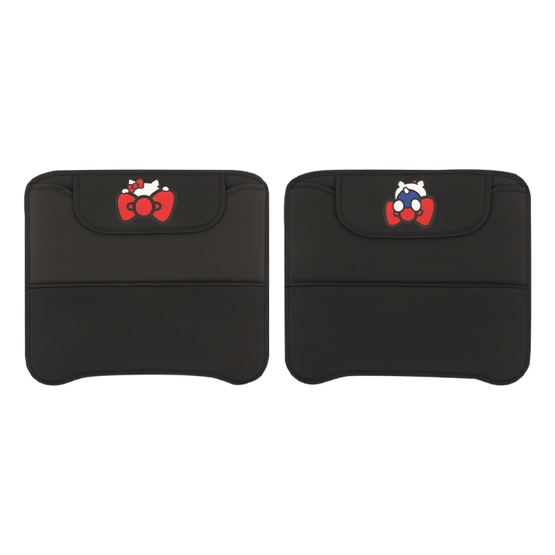 Protecție pentru spatele scaunului auto cu spațiu de depozitare, model cartoon, material PU, umplutură burete, imprimare logo