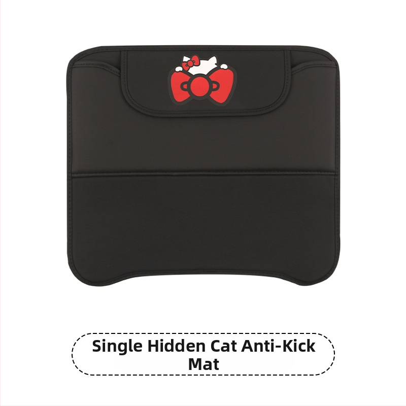 Protecție pentru spatele scaunului auto cu spațiu de depozitare, model cartoon, material PU, umplutură burete, imprimare logo