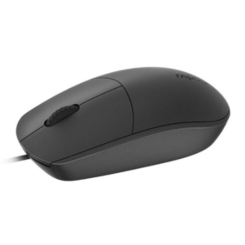 Rapoo žični USB miš za laptop, 3 tipke, 1000dpi, kabel dužine 1,5 m