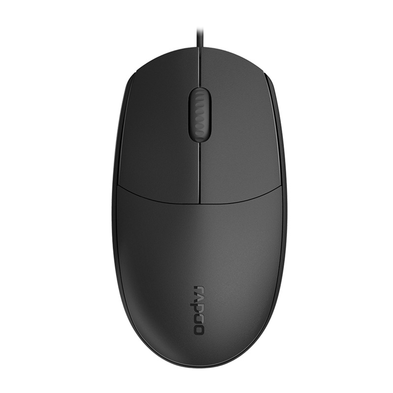 Rapoo žični USB miš za laptop, 3 tipke, 1000dpi, kabel dužine 1,5 m