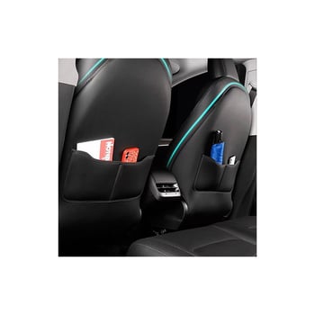 Tesla anti-kick stražnji jastuk za Model Y i Model 3 – stražnja jastučić, sve sezone, mikrovlakna koža, punilo pena, ispis logotipa, jednostavan uzorak