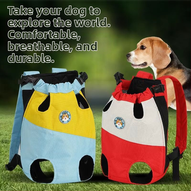 Geantă pentru câine cu plasă pe piept, respirabilă, tip rucsac-vestă, pentru câini mici și mijlocii; Material: Oxford; Model: Animale; Duritate: Medie; Origine: Zhejiang; Categorie: Geantă pentru animale de companie