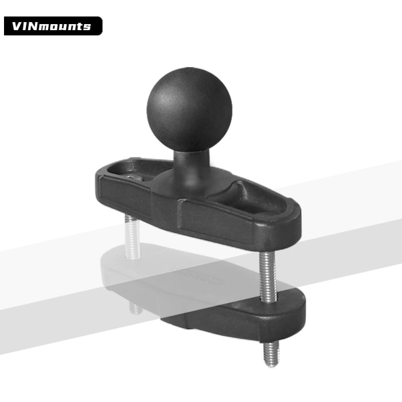 Bază de fixare pentru țeavă pătrată cu cap balon tip C, pentru stivare și utilaje grele; 400 g; sarcină statică până la 6 kg, dinamică până la 3 kg