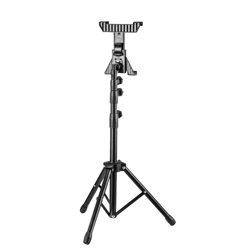 Suport pentru tabletă pe podea din aliaj cu mecanism de ridicare, compatibil cu iPad și iPhone