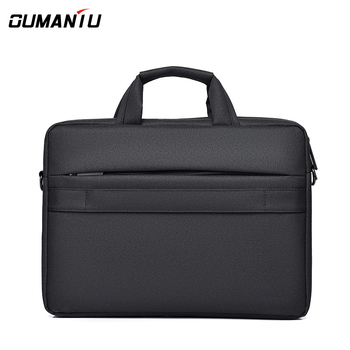 Torba za prijenosno računalo od Oxford platna, vodootporna, zatvaranje na zip, podstavljeni odjeljak za računalo, unutarnji džepovi za telefon i identifikaciju