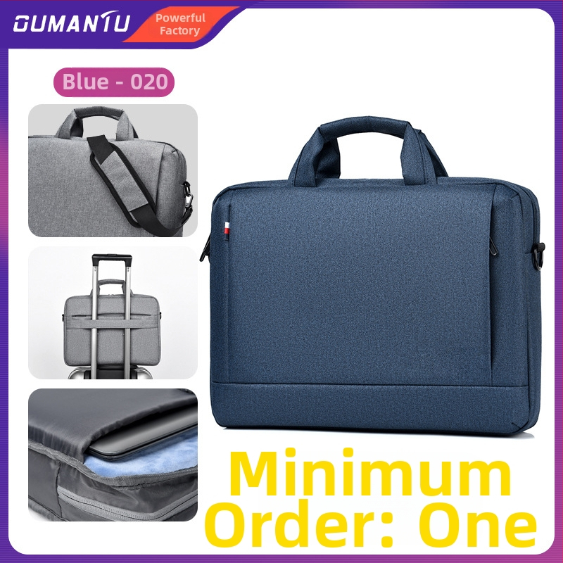 Taška na notebook z Oxfordu, vodotesná, zapínanie na zips, polstrovaný priestor na notebook, vnútorné vrecká na telefón a identifikačnú kartu