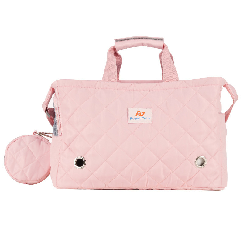 Geantă pentru animale de companie cu curea de umăr portabilă, respirabilă, capacitate mare, cross-body pliabilă pentru ieșiri; material: țesătură tehnică; capacitate 10 kg