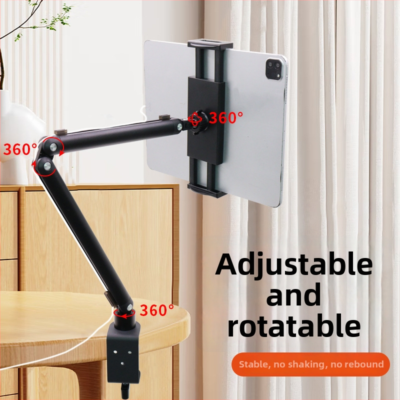 Kovový otočný stojan na tablet pre stolný počítač, model BX-N06C2, hmotnosť 0,665 kg