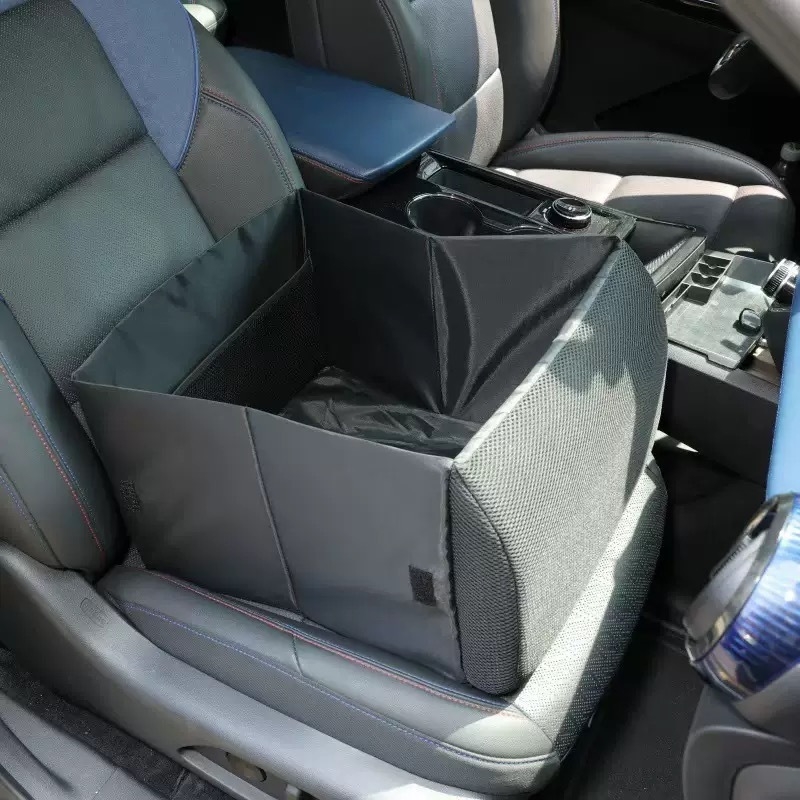 Fatiir Pernă lombară auto cu cutie de depozitare, 2-n-1 pliabilă, multifuncțională, universală pentru toate cele patru anotimpuri
