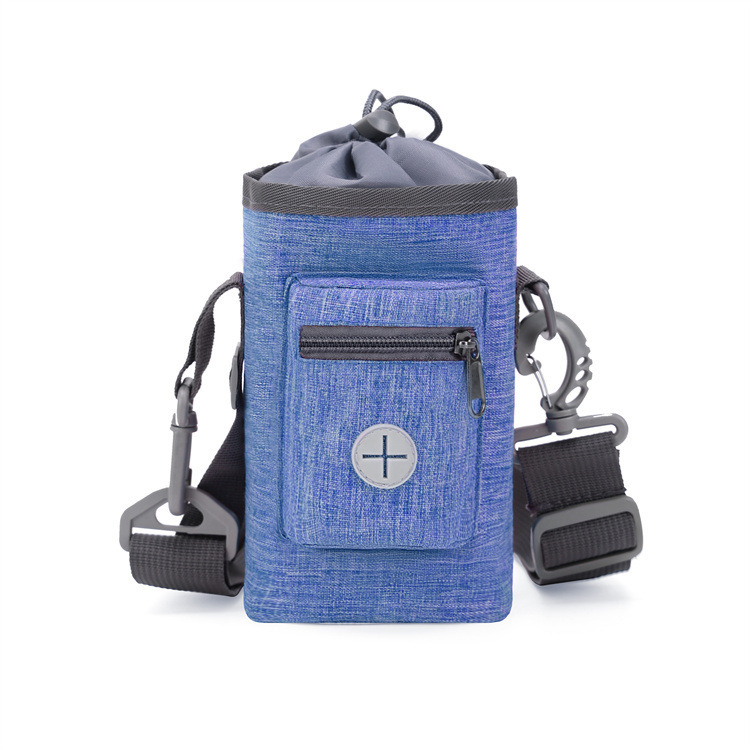 Geantă de antrenament pentru câini, design portabil cu curea la talie și spațiu pentru gustări (Material: pânză Oxford; Capacitate: 1,3 L; Duritate: Medie spre moale)