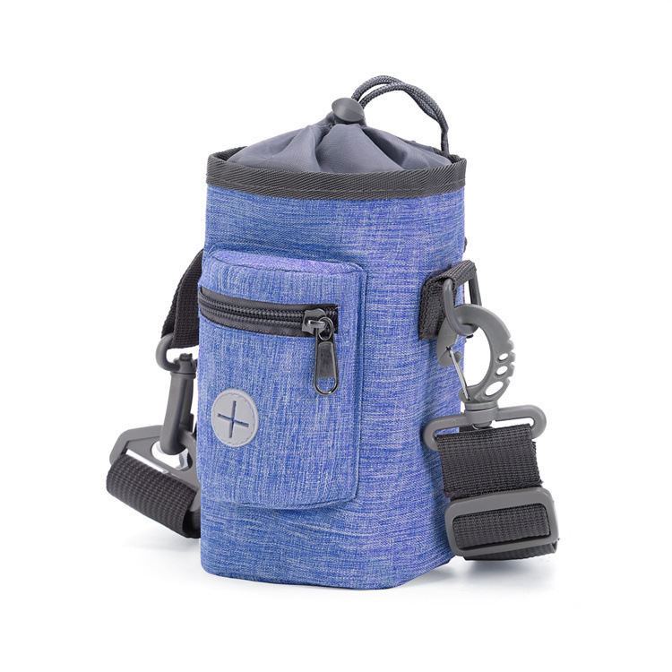 Geantă de antrenament pentru câini, design portabil cu curea la talie și spațiu pentru gustări (Material: pânză Oxford; Capacitate: 1,3 L; Duritate: Medie spre moale)