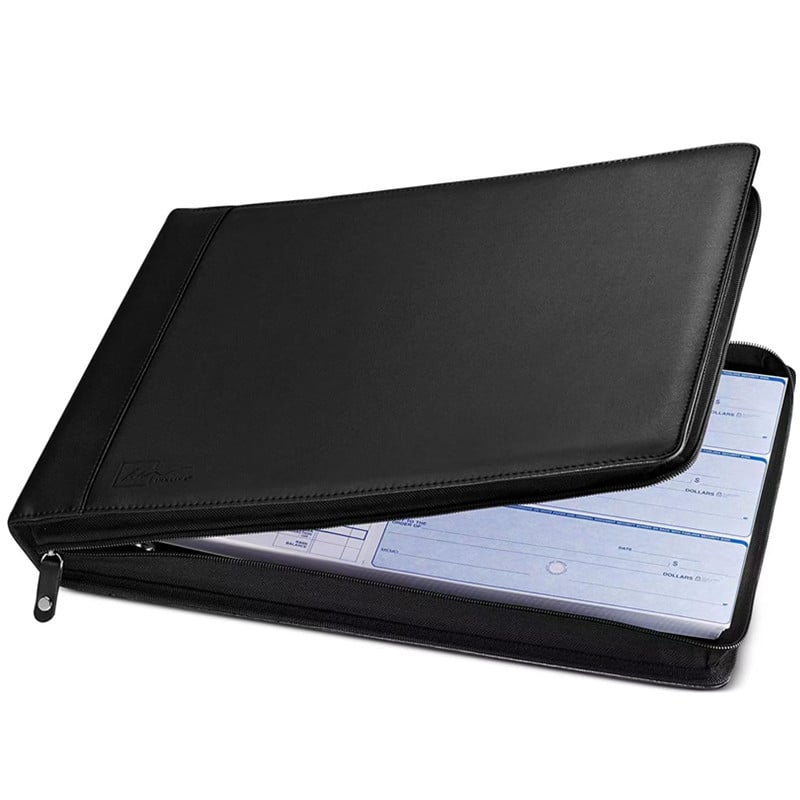 PU кожена папка с 7 пръстена за страници, мултистранична, 5 мм дебелина на корицата, 50 мм гръб, формат A4