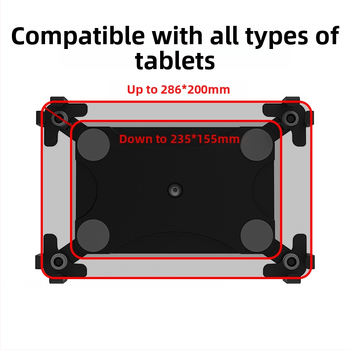 Držiak na tablet D0005 – na stenu alebo na stôl, flexibilný s viacnásobnými uhlami, hmotnosť 0,6 kg