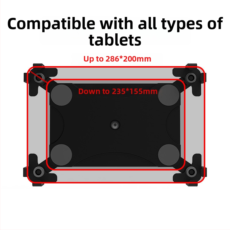 Držiak na tablet D0005 – na stenu alebo na stôl, flexibilný s viacnásobnými uhlami, hmotnosť 0,6 kg