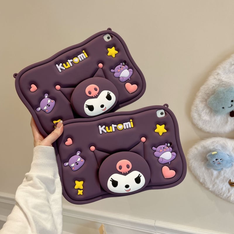 Planšetdatora aizsargapvalks iPad - silikons, mīksts korpuss, karikatūras stilā, pret kritieniem, saderīgs ar Apple