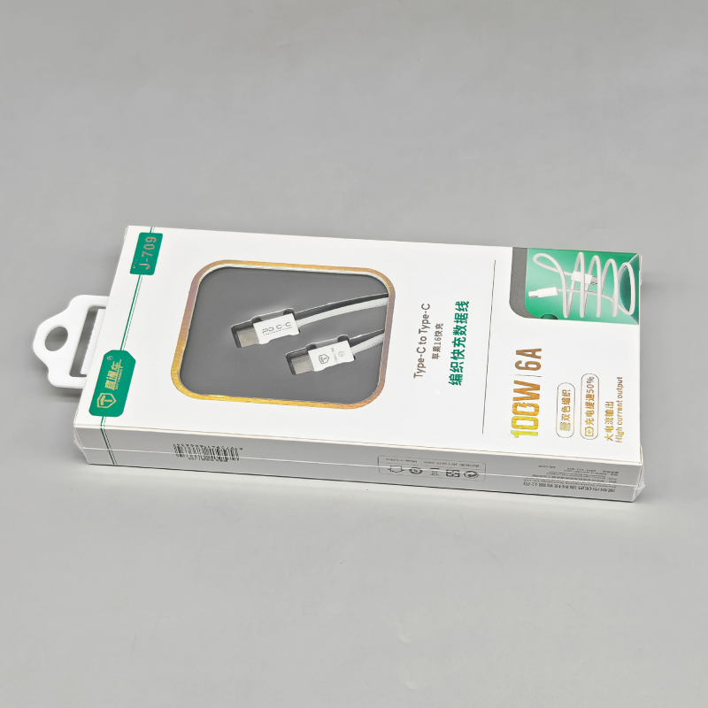 USB-C kabel s opletenim za brzo punjenje, duljina 1–2 m, jednosmjerni konektor