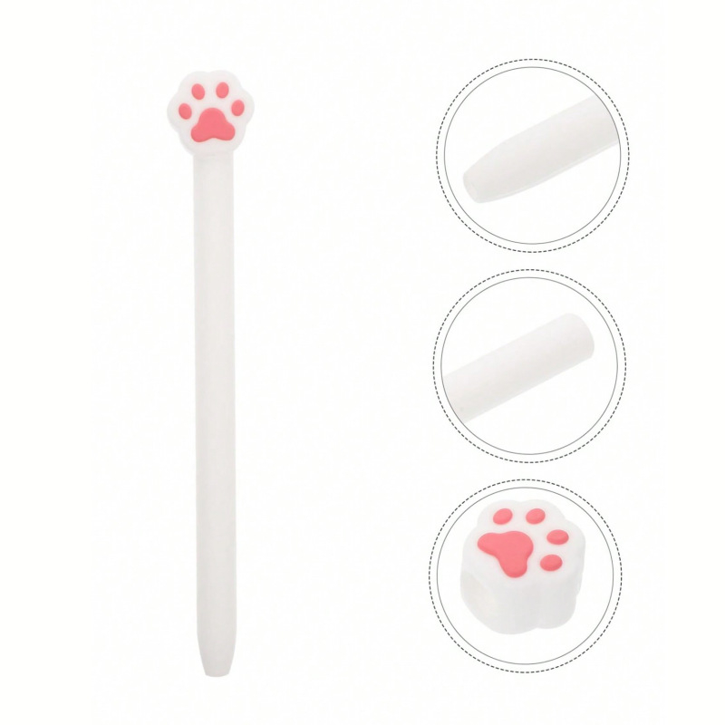 Apple Pencil apsauginis dėklas 2-os kartos - minkštas silikonas, galiuko dangtelis su karikatūros motyvu, pritaikyti piešiniai, skirtas iPad 2