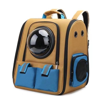 PVC-anyagú kisállat táska, űr-kapszula design, légáteresztő merev héj, macskák és kutyák számára, 35L kapacitás