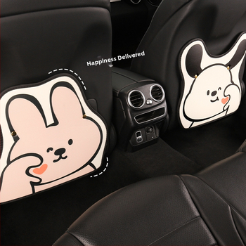 Universaalne auto tagumise istme kaitsekate karikatuuriga — kõigile aastaaegadele, PU materjal, vaht täidis