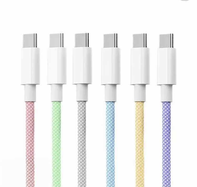 iPhone 15 USB-C kabel za brzo punjenje, 1–2 m, pleteni dizajn, USB-C priključak, 60W