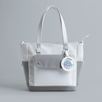 Auduma soma meitenēm ar daudz kabatiņām – viegla, paplašināma, poliestera oderde, ārpusklases apmācībām