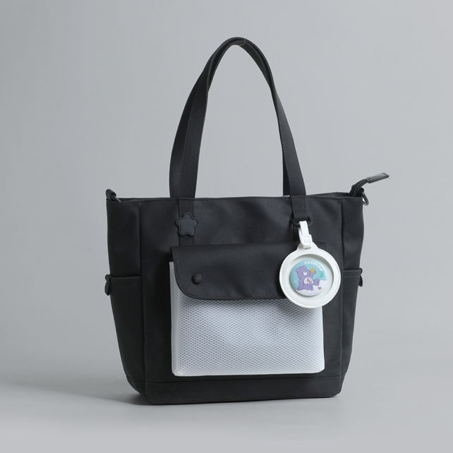 Auduma soma meitenēm ar daudz kabatiņām – viegla, paplašināma, poliestera oderde, ārpusklases apmācībām